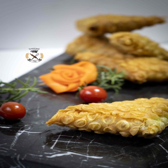 سمبوسه گوشت و قارچ